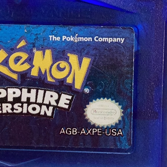 Pokemon Sapphire Version Nintendo Gameboy Advance Game Authentic Game Boy GBA - Picture 2 of 11